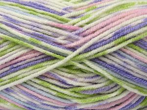 Fiber Content 100% Acrylic, White, Pink, Lilac, Brand Ice Yarns, Green, Blue, Yarn Thickness 3 Light DK, Light, Worsted, fnt2-80980