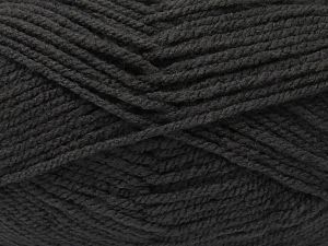 Worsted  Fiber Content 100% Acrylic, Brand Ice Yarns, Anthracite Black, fnt2-81051 