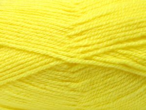 Worsted  Fiber Content 100% Acrylic, Yellow, Brand Ice Yarns, fnt2-81058 
