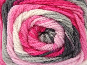 Fiber Content 100% Acrylic, White, Pink Shades, Brand Ice Yarns, Grey Shades, fnt2-81065