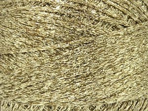 Fiber Content 60% Metallic Lurex, 40% Polyamide, Brand Ice Yarns, Gold, fnt2-81076