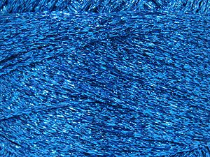 Fiber Content 60% Metallic Lurex, 40% Polyamide, Turquoise, Brand Ice Yarns, fnt2-81078