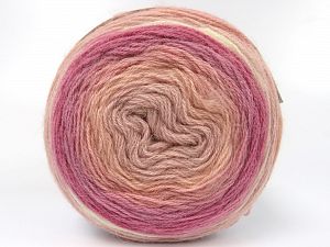 Fiber Content 60% Premium Acrylic, 20% Mohair, 20% Wool, Pink Shades, Brand Ice Yarns, Cream, Yarn Thickness 2 Fine Sport, Baby, fnt2-81087