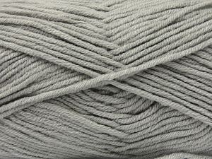 Fiber Content 60% Cotton, 40% Premium Acrylic, Brand Ice Yarns, Grey, Yarn Thickness 3 Light  DK, Light, Worsted, fnt2-81113 