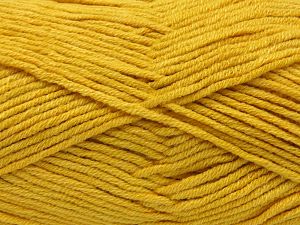 Fiber Content 60% Cotton, 40% Premium Acrylic, Brand Ice Yarns, Gold, Yarn Thickness 3 Light DK, Light, Worsted, fnt2-81118
