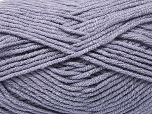 Fiber Content 60% Cotton, 40% Premium Acrylic, Lilac, Brand Ice Yarns, Yarn Thickness 3 Light  DK, Light, Worsted, fnt2-81125 