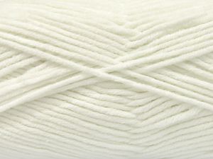 Fiber Content 60% Cotton, 40% Premium Acrylic, White, Brand Ice Yarns, Yarn Thickness 2 Fine  Sport, Baby, fnt2-81128