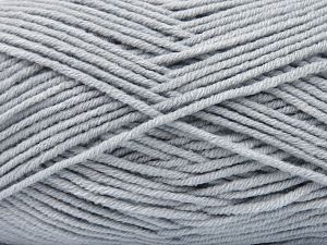 Fiber Content 60% Cotton, 40% Premium Acrylic, Light Grey, Brand Ice Yarns, Yarn Thickness 2 Fine  Sport, Baby, fnt2-81129 