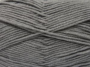 Fiber Content 60% Cotton, 40% Premium Acrylic, Brand Ice Yarns, Grey, Yarn Thickness 2 Fine  Sport, Baby, fnt2-81130 
