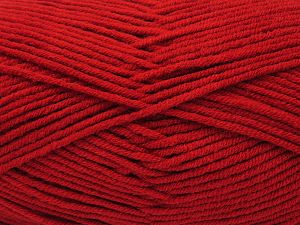 Fiber Content 60% Cotton, 40% Premium Acrylic, Red, Brand Ice Yarns, Yarn Thickness 2 Fine Sport, Baby, fnt2-81140