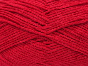 Fiber Content 60% Cotton, 40% Premium Acrylic, Red, Brand Ice Yarns, Yarn Thickness 2 Fine Sport, Baby, fnt2-81141