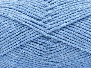 Fiber Content 60% Cotton, 40% Premium Acrylic, Light Blue, Brand Ice Yarns, Yarn Thickness 2 Fine Sport, Baby, fnt2-81146