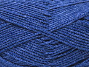 Fiber Content 60% Cotton, 40% Premium Acrylic, Brand Ice Yarns, Dark Blue, Yarn Thickness 2 Fine Sport, Baby, fnt2-81148