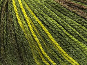 Fiber Content 40% Acrylic, 35% Wool, 25% Alpaca, Brand Ice Yarns, Green Shades, fnt2-81204