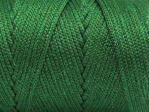 Fiber Content 87% Polyester, 13% Metallic Lurex, Brand Ice Yarns, Green, fnt2-81225 