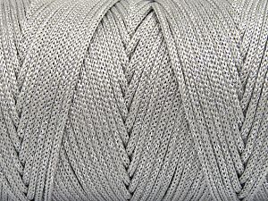Fiber Content 87% Polyester, 13% Metallic Lurex, Silver, Brand Ice Yarns, Grey, Yarn Thickness 5 Bulky  Chunky, Craft, Rug, fnt2-81227 