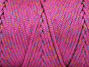 Fiber Content 87% Polyester, 13% Metallic Lurex, Pink, Irridescent, Brand Ice Yarns, fnt2-81237