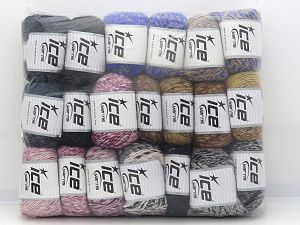 Alpaca Types In this list; you see most recent 50 mixed lots. <br>
To see all <a href=&/mixed_lots/o/4#list&>CLICK HERE</a>
(Old ones have much better deals)<hr> Fiber Content 65% Acrylic, 20% Wool, 15% Alpaca, Brand Ice Yarns, fnt2-81281