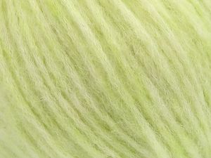 Fiber Content 60% Baby Alpaca, 25% Polyamide, 15% Superwash Extrafine Merino Wool, Light Green, Brand Ice Yarns, fnt2-81313 