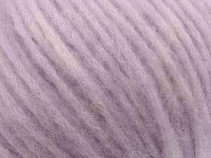 Fiber Content 60% Baby Alpaca, 25% Polyamide, 15% Superwash Extrafine Merino Wool, Light Lilac, Brand Ice Yarns, fnt2-81320 