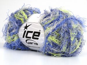 Fiber Content 40% Viscose, 30% Polyamide, 30% Wool, Yellow, Brand Ice Yarns, Blue Shades, fnt2-81357