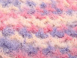 Fiber Content 40% Viscose, 30% Wool, 30% Polyamide, Pink, Lilac, Light Salmon, Brand Ice Yarns, Yarn Thickness 5 Bulky  Chunky, Craft, Rug, fnt2-81364 