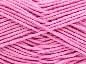 Fiber Content 55% Cotton, 45% Acrylic, Brand Ice Yarns, Candy Pink, fnt2-81372 