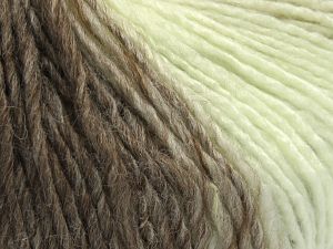 Fiber Content 70% Acrylic, 30% Wool, Brand Ice Yarns, Cream, Brown Shades, fnt2-81375