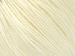 Tencel (Lyocell) is a form of rayon that consists of cellulose fiber made from beech and eucalyptus trees. Main characteristics of lyocell fibers are that they are sustainable, soft, absorbent, very strong when wet or dry, and resistant to wrinkles. Fiber Content 100% Tencel, Light Cream, Brand Ice Yarns, Yarn Thickness 3 Light  DK, Light, Worsted, fnt2-81503 