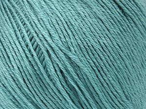 Tencel (Lyocell) is a form of rayon that consists of cellulose fiber made from beech and eucalyptus trees. Main characteristics of lyocell fibers are that they are sustainable, soft, absorbent, very strong when wet or dry, and resistant to wrinkles. Fiber Content 100% Tencel, Light Turquoise, Brand Ice Yarns, Yarn Thickness 3 Light  DK, Light, Worsted, fnt2-81511 