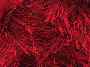 Fiber Content 100% Polyester, Brand Ice Yarns, Dark Red, Yarn Thickness 6 SuperBulky Bulky, Roving, fnt2-81541