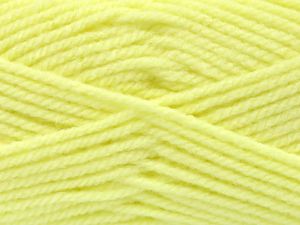 Worsted  Fiber Content 100% Acrylic, Lemon Yellow, Brand Ice Yarns, Yarn Thickness 4 Medium  Worsted, Afghan, Aran, fnt2-81565 