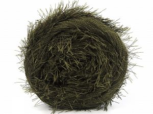 Fiber Content 100% Polyester, Brand Ice Yarns, Dark Khaki, fnt2-81582