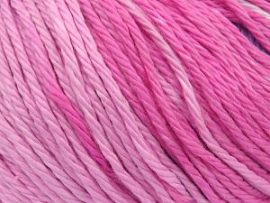 Fiber Content 100% Cotton, White, Pink Shades, Light Lilac, Brand Ice Yarns, fnt2-81604 