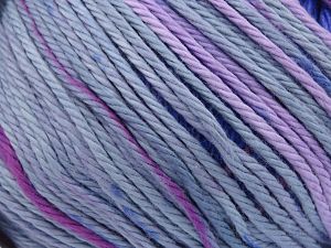 Fiber Content 100% Cotton, Orchid, Light Turquoise, Light Lilac, Brand Ice Yarns, Blue, fnt2-81606 