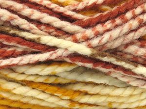 Fiber Content 80% Acrylic, 20% Wool, Brand Ice Yarns, Gold, Cream, Copper, Brown, fnt2-81629