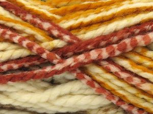 Fiber Content 80% Acrylic, 20% Wool, Brand Ice Yarns, Gold, Cream, Copper, Brown, fnt2-81630