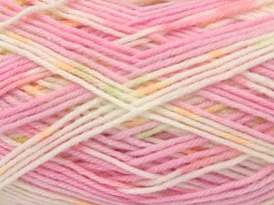 Fiber Content 100% Acrylic, Yellow, White, Salmon, Pink, Brand Ice Yarns, fnt2-81641 