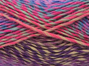 Fiber Content 100% Acrylic, Turquoise, Purple, Pink Shades, Brand Ice Yarns, Green, fnt2-81643