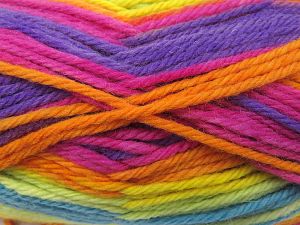 Fiber Content 75% Superwash Wool, 25% Polyamide, Rainbow, Brand Ice Yarns, fnt2-81703 