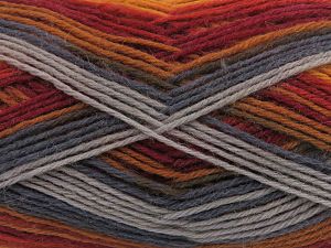 Fiber Content 75% Superwash Wool, 25% Polyamide, Brand Ice Yarns, Grey Shades, Gold, Copper Shades, fnt2-81931 