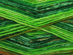 Fiber Content 75% Superwash Wool, 25% Polyamide, Brand Ice Yarns, Green Shades, Brown Shades, fnt2-81946 