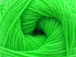 The gauge we given is for 3 mm knitting needles. Fiber Content 75% Superwash Wool, 25% Polyamide, Neon Green, Brand Ice Yarns, fnt2-82237 