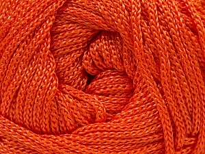 Width is 2-3 mm Fiber Content 100% Polyester, Orange, Brand Ice Yarns, fnt2-21642