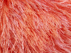 Fiber Content 100% Polyester, Light Salmon, Brand Ice Yarns, Yarn Thickness 5 Bulky Chunky, Craft, Rug, fnt2-22759
