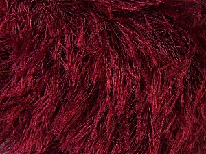 Fiber Content 100% Polyester, Brand Ice Yarns, Dark Red, Yarn Thickness 5 Bulky Chunky, Craft, Rug, fnt2-22763