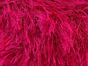 Fiber Content 100% Polyester, Brand Ice Yarns, Fuchsia, Yarn Thickness 5 Bulky Chunky, Craft, Rug, fnt2-22770