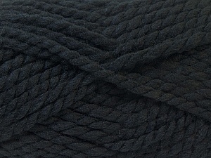 SuperBulky Fiber Content 55% Acrylic, 45% Wool, Brand Ice Yarns, Black, Yarn Thickness 6 SuperBulky Bulky, Roving, fnt2-24935