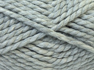 SuperBulky Fiber Content 55% Acrylic, 45% Wool, Light Grey, Brand Ice Yarns, Yarn Thickness 6 SuperBulky Bulky, Roving, fnt2-24938