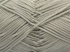 Width is 2-3 mm Fiber Content 100% Polyester, Brand Ice Yarns, Grey, fnt2-27082